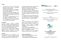 Perfezionamento in Terapia Equestre