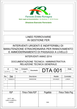 DTA 001 - Ferrovie Emilia Romagna