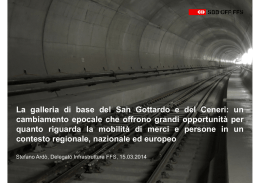 Stefano Ardò, Delegato di FFS Infrastruttura per il Ticinoo