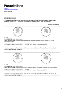 11 dicembre - Filatelia