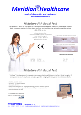 ISTAMINE Fish Rapid Test Flyer
