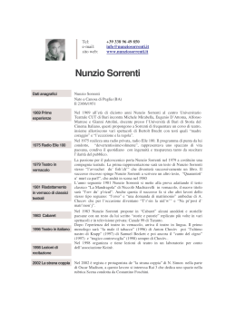 Scarica la versione pdf - Benvenuti nel sito di Nunzio Sorrenti