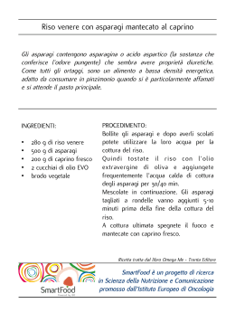 ricette Smartfood - Istituto Europeo di Oncologia