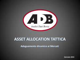 Asset Allocation Tattica - ADB