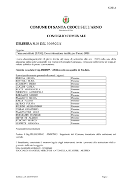 Tariffe TARI 2014 - Società Entrate Pisa SpA