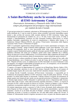 A Saint-Barthélemy anche la seconda edizione di ESO Astronomy