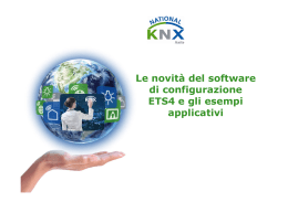 Le novit&agrave; del software di configurazione ETS4 e gli esempi