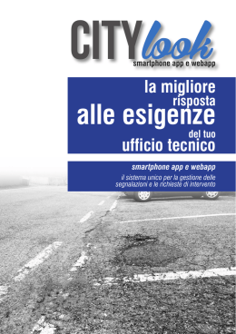 Brochure City Look - Mercurio Servizi