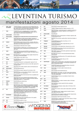 LEVENTINA TURISMO - Repubblica e Cantone Ticino