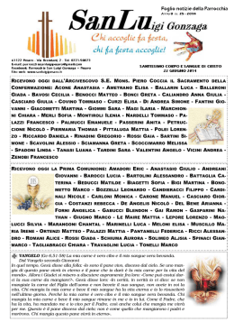 SanLu 22 giugno 2014 - Parrocchia San Luigi Gonzaga Pesaro