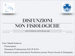 disfunzioni non fisiologiche - Nuova Scuola di Osteopatia Treviso
