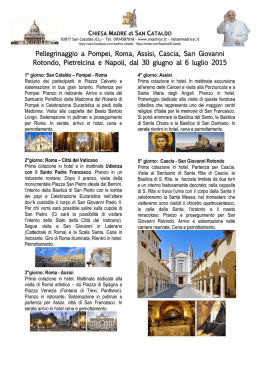 Pellegrinaggio parrocchiale