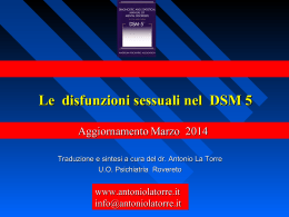 Le disfunzioni sessuali nel DSM 5 (pdf)