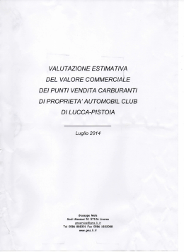 PERIZIA TECNICO ESTIMATIVA - Automobile Club Lucca