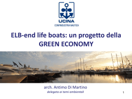 ELB-end life boats: un progetto della GREEN ECONOMY