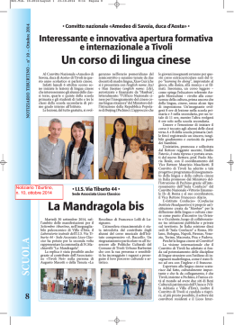 Ritagli stampa 2014/2015 - Liceo Classico Amedeo di Savoia