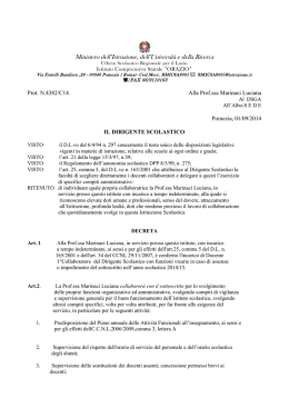 nomina vicaria - Istituto Comprensivo Statale "Orazio" – Pomezia (Rm)