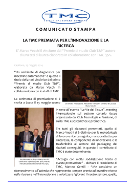 Scarica il comunicato - TMC
