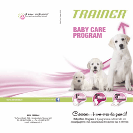 Depliant Trainer&reg; Baby Care Program