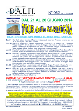tour della sardegna - Associazione DALFI.