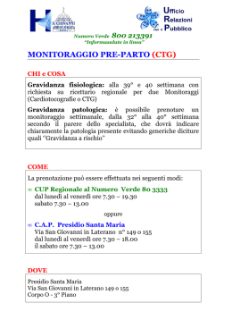 MONITORAGGIO PRE