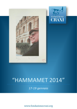“HAMMAMET 2014” - Riformisti Italiani