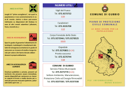 PIANO DI PROTEZIONE CIVILE COMUNALE