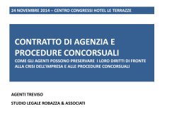Le slides proiettate durante la conferenza