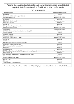 020) Risultanze Commissione Gara
