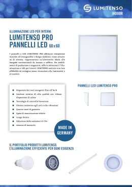 LUMiTENSO PRO PANNELLI LED 60 x 60