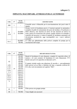 (allegato C) IMPIANTI, MACCHINARI