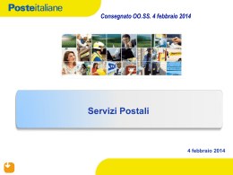 Servizi Postali - Confsal Comunicazioni