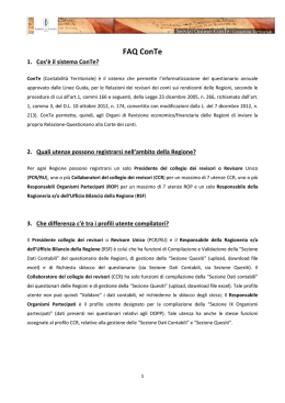 FAQ ConTe - Corte dei conti