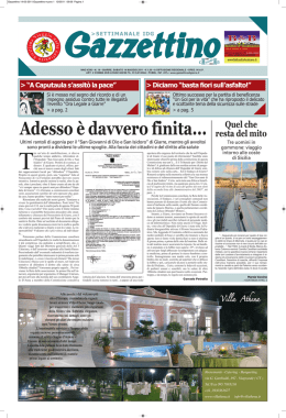 Gazzettino 14-05-2011