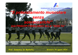 Potenziamento senza Sovraccarichi Domenico Di Molfetta