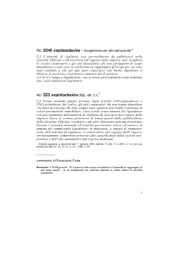 Art. 223 septiesdecies disp. att. c.c.1