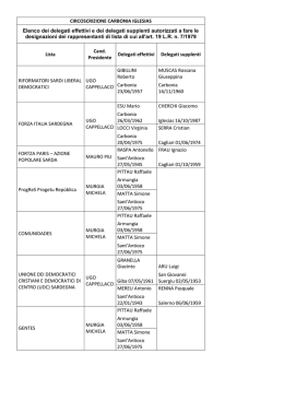 Carbonia Iglesias [file] - Regione Autonoma della Sardegna