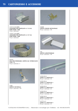 04-CARTONGESSO E ACCESSORI