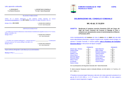 consiliare nr. 45-2014 - Albo Comunale. Comune di Baselga di Piné.