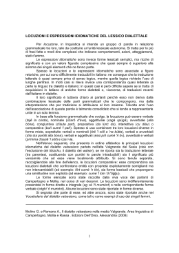 1 locuzioni e espressioni idiomatiche del lessico dialettale