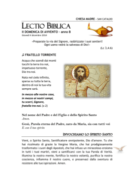Libretto della Lectio biblica 4 dicembre