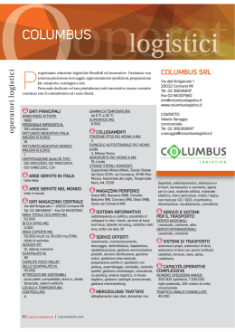 COLUMBUS - Logistica Management