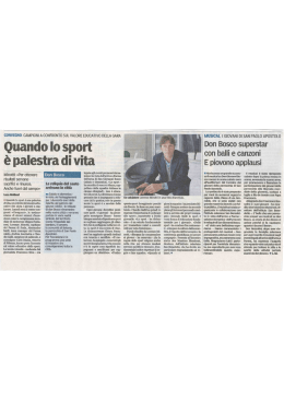 Per ottenere risultati servono sacrifici e rinunce. An