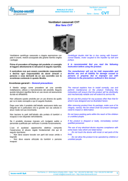 1 Ventilatori cassonati CVT Box fans CVT