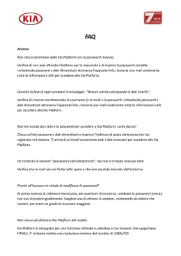 leggi le faq - KIA Dealer Marketing Platform