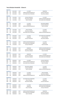 Calendario - Pallavolo Lomazzo