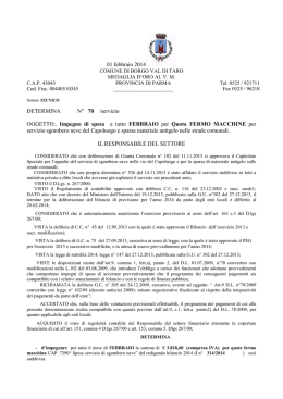 070 I.s. quota fermo macchina sgombero neve e sparsa FEBBRAIO