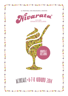 Qui - Nivarata – il rito della Granita Siciliana