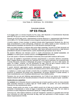 HP ES Italia: incontro con il nuovo vice Presidente