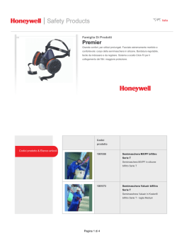 Scarica la scheda tecnica - Honeywell Safety Products